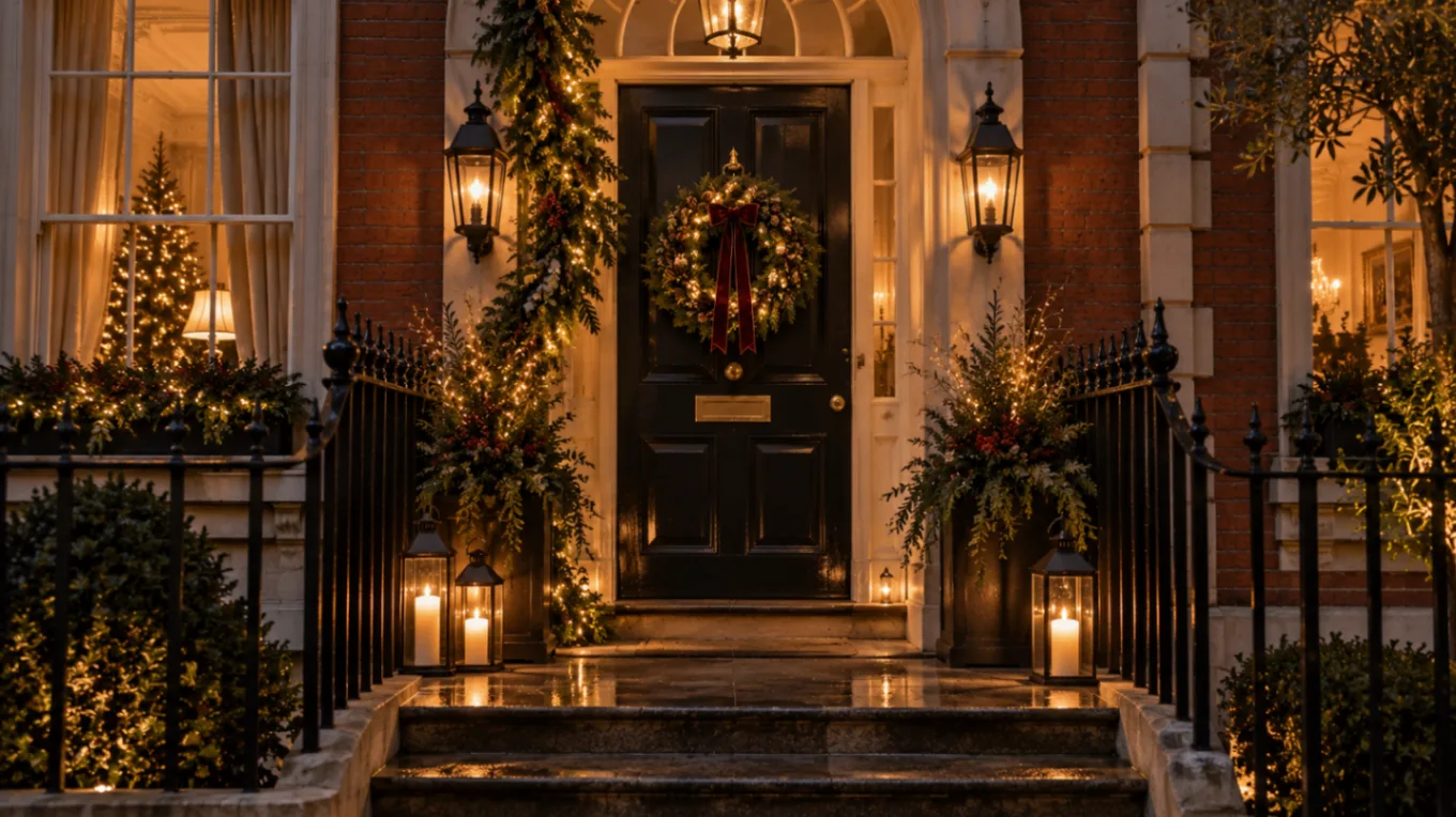 Candlelight Elegance illustrative Christmas lighting concept